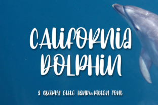 California Dolphin Font for Handmade Crafts