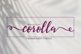 Corolla Font: A Friendly Handwritten Typeface for Makers
