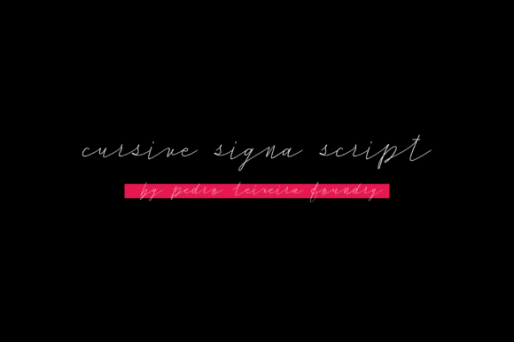 Cursive Signa Script Font for Modern Web Design
