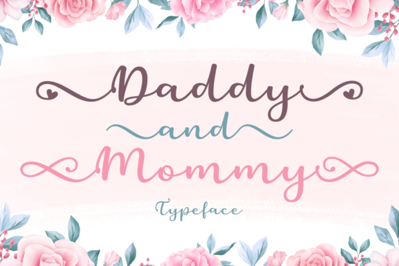 Daddy and Mommy Font: Handwritten Charm for Makers