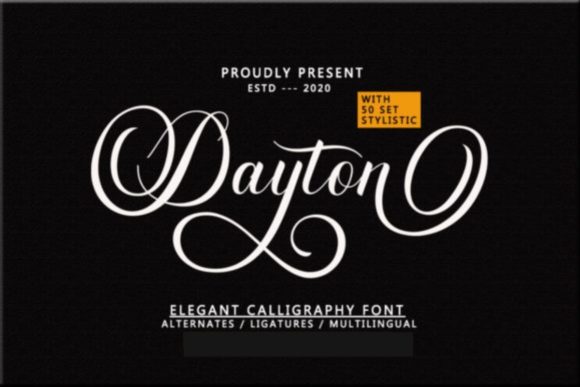 Dayton Script Font Review: Elegant Flow for Brand Identity