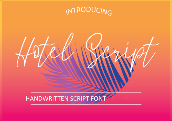 Elevate Brand Identity with Hotel Script Font