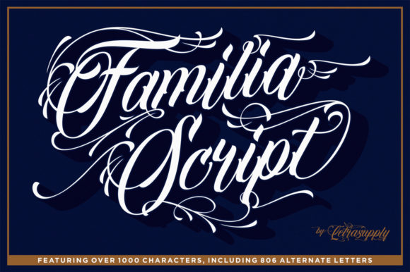 Elevating Web Layouts with Familia Script Font