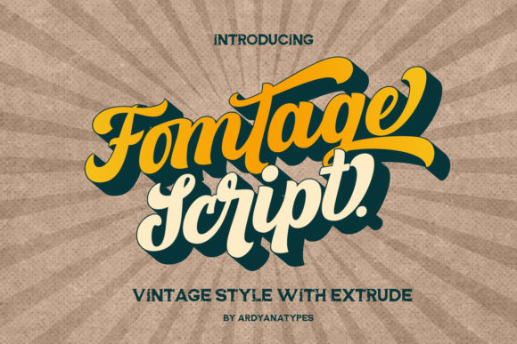 Fomtage Script Font: Vintage Style for Digital Campaigns