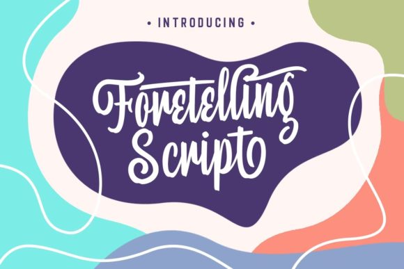Foretelling Script Font for Elegant Editorial Design