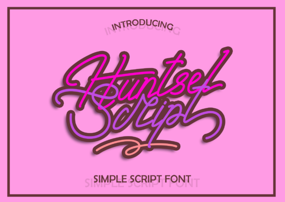 Huntsel Script Font: Elevating Editorial Layouts