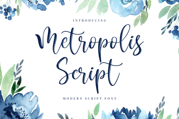Metropolis Script Font for Modern Editorial Design