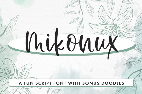 Mikonux Font: A Fun Script with Doodles for Branding