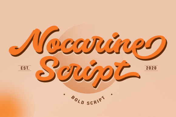Nocarine Script Font for Handmade Products