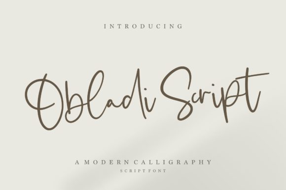 Obladi Script Font: Elevate Your Small Business Branding