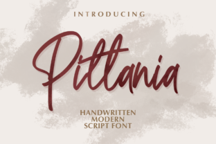 Pittania Font: A Handwritten Typeface for Editorial Design