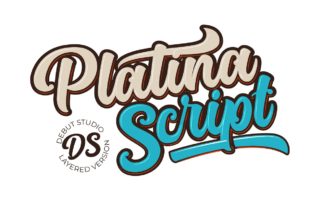 Platina Script Font for Bold Web Design