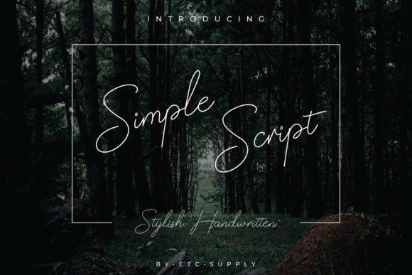 Simple Script Font: Elegant Typography for Editorial Design