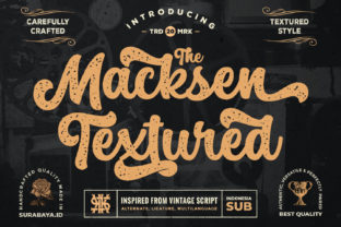 The Macksen Textured Font for Friendly Business Branding