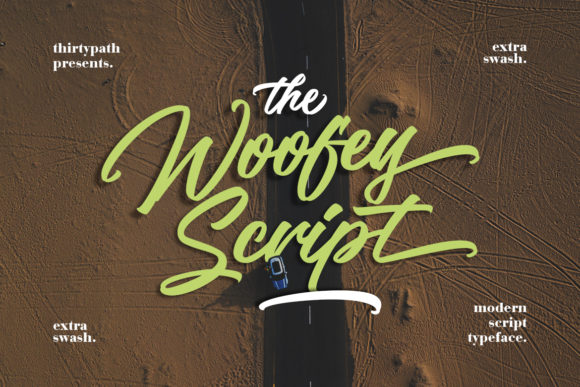 The Woofey Script Font for Campaign Visuals